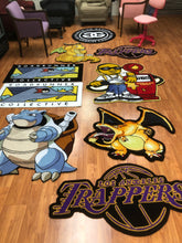Load image into Gallery viewer, Custom Rugs showroom with pokemon rugs ready to order custom made rugs
